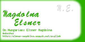 magdolna elsner business card